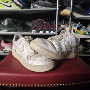 🔥 Nike Men's Air Force One 1 White Sneakers Size 10